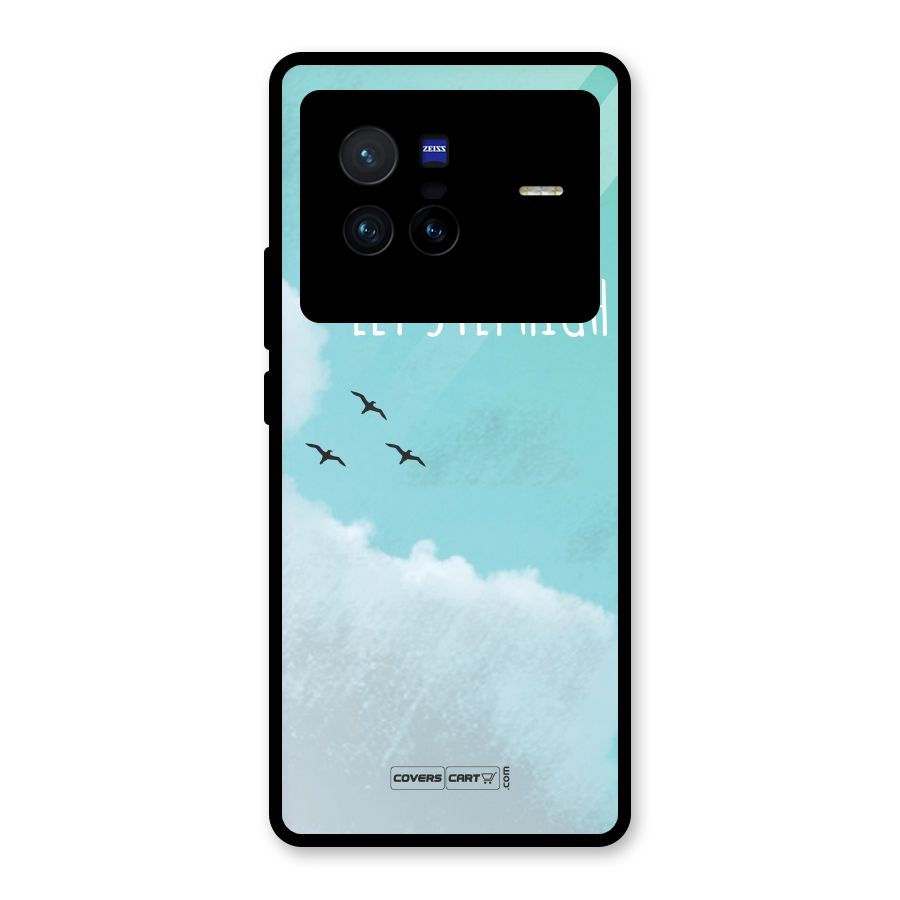 Lets Fly High Glass Back Case for Vivo X80