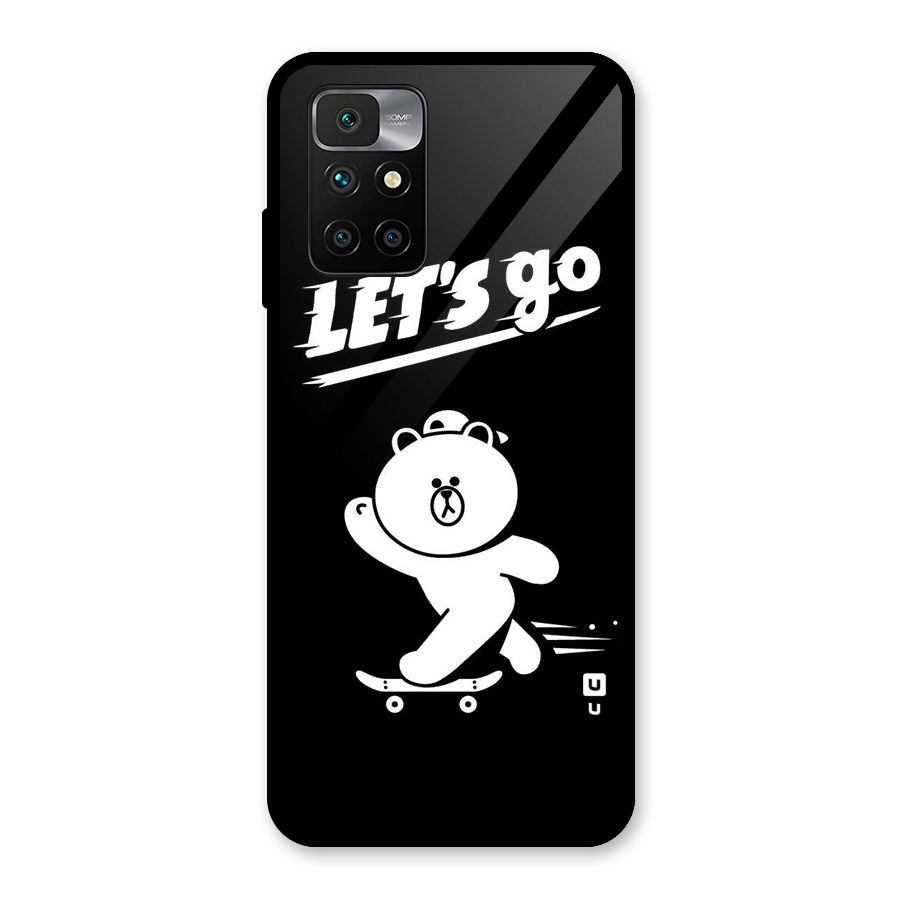 Lets Go Art Glass Back Case for Redmi 10 Prime