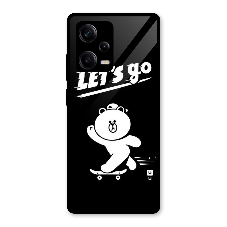 Lets Go Art Glass Back Case for Redmi Note 12 Pro