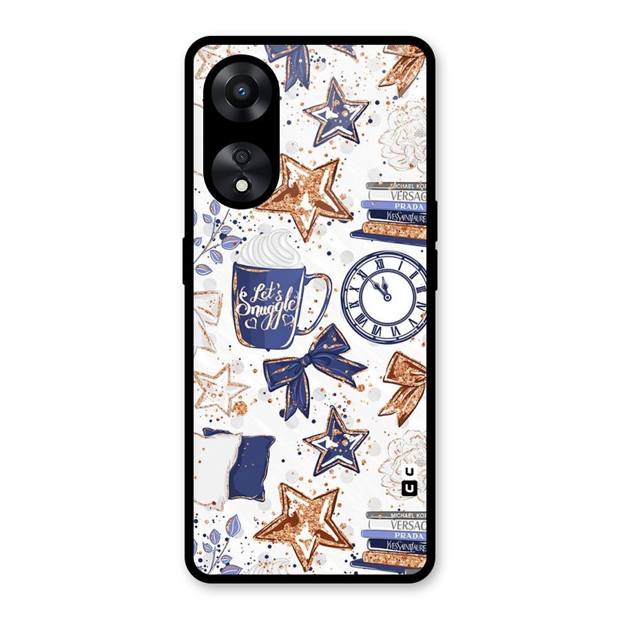 Lets Snuggle Glass Back Case for Oppo A78