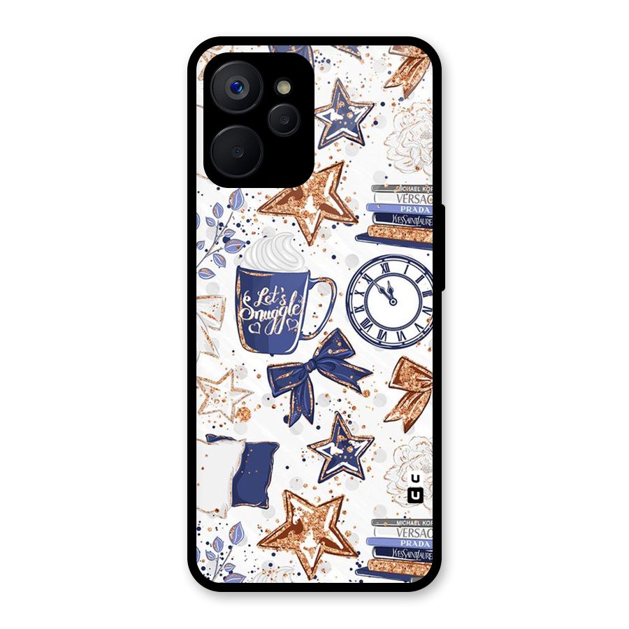 Lets Snuggle Glass Back Case for Realme 9i 5G
