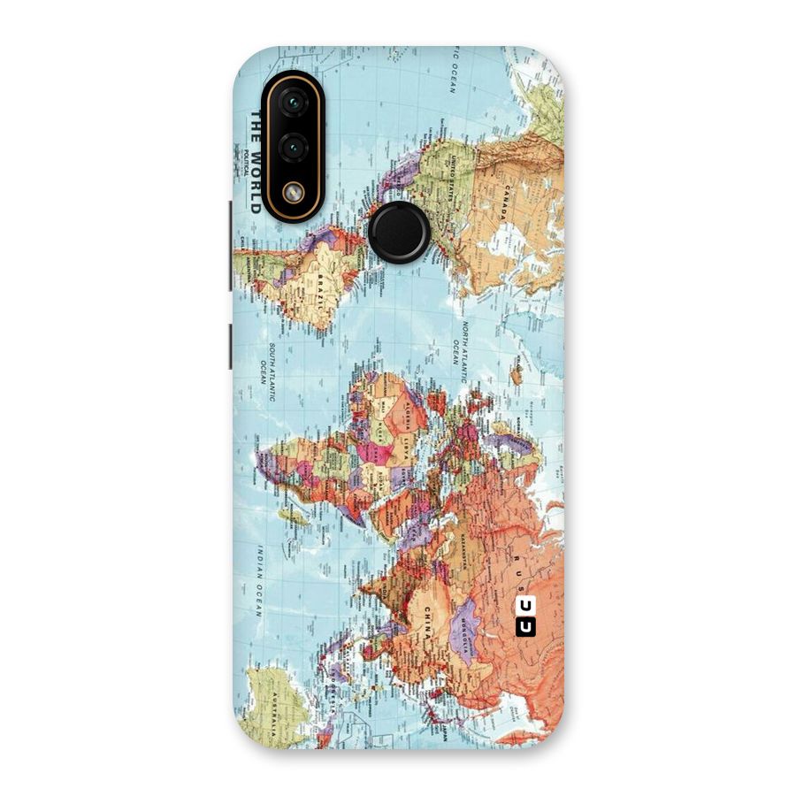 Lets Travel The World Back Case for Lenovo A6 Note