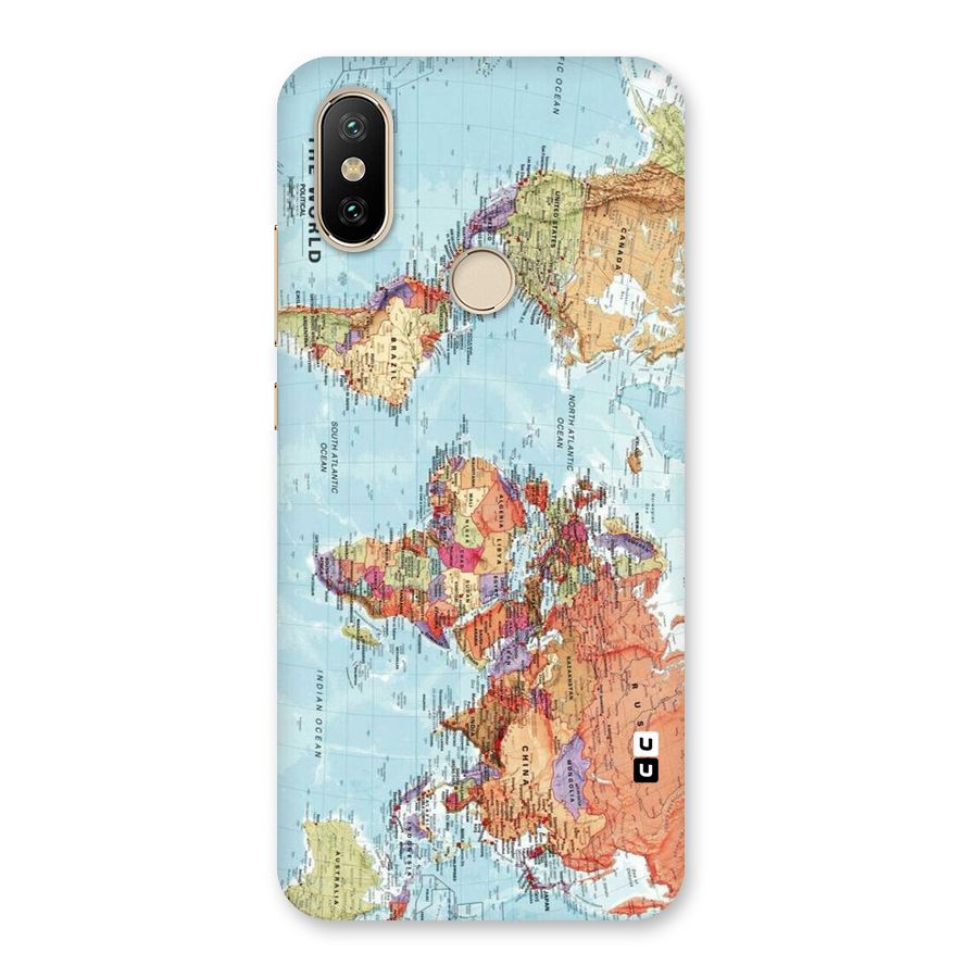 Lets Travel The World Back Case for Mi A2