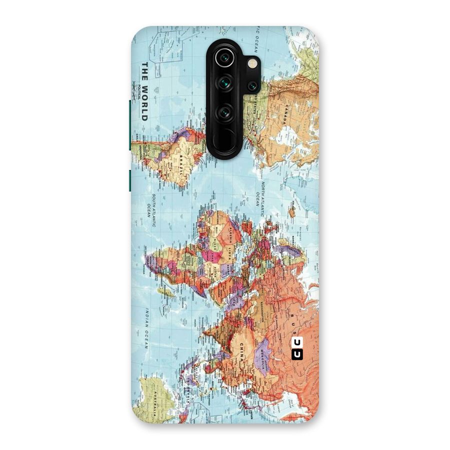 Lets Travel The World Back Case for Redmi Note 8 Pro