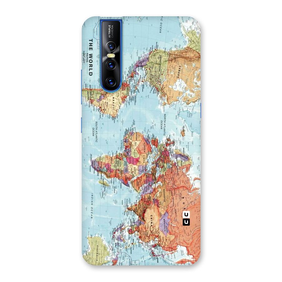 Lets Travel The World Back Case for Vivo V15 Pro