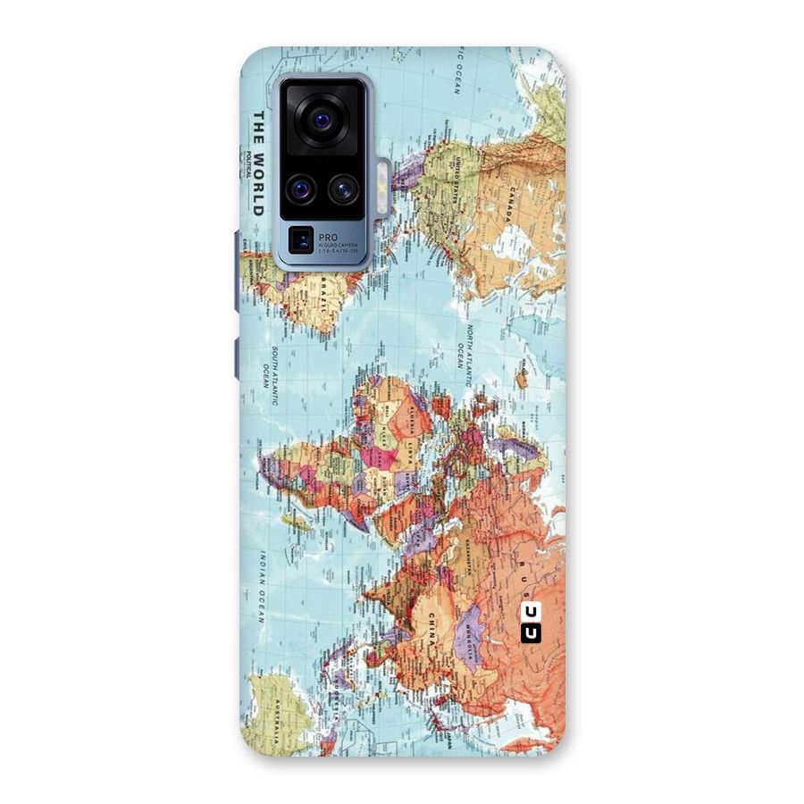 Lets Travel The World Back Case for Vivo X50 Pro