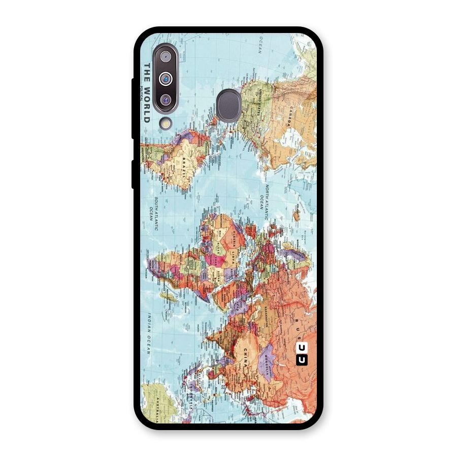 Lets Travel The World Glass Back Case for Galaxy M30