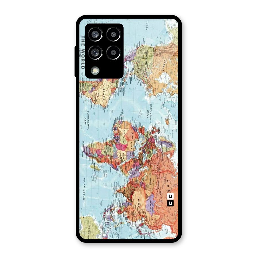 Lets Travel The World Glass Back Case for Galaxy M53 5G