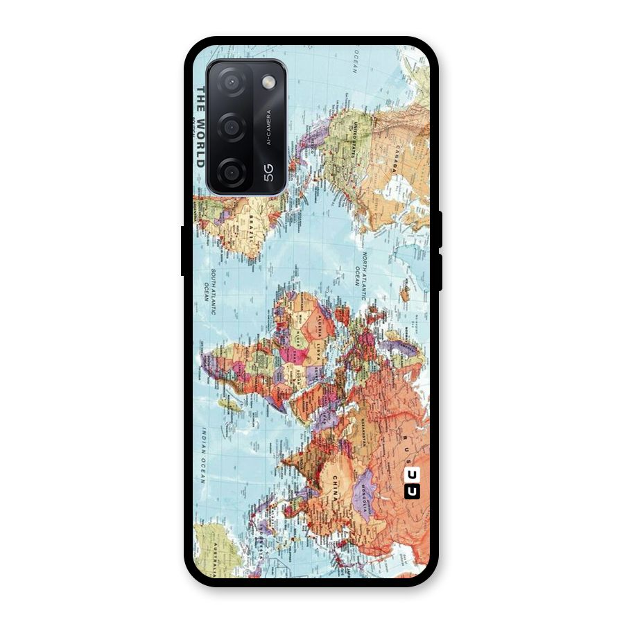 Lets Travel The World Glass Back Case for Oppo A53s 5G