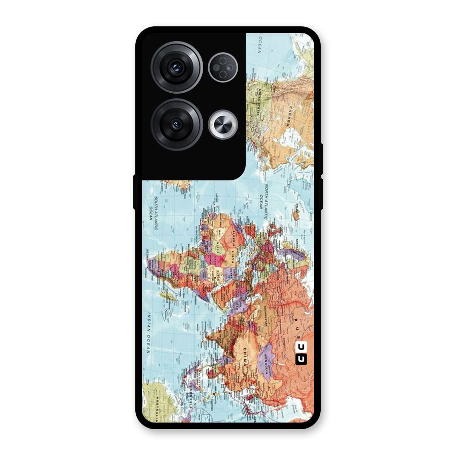 Lets Travel The World Glass Back Case for Oppo Reno8 Pro 5G