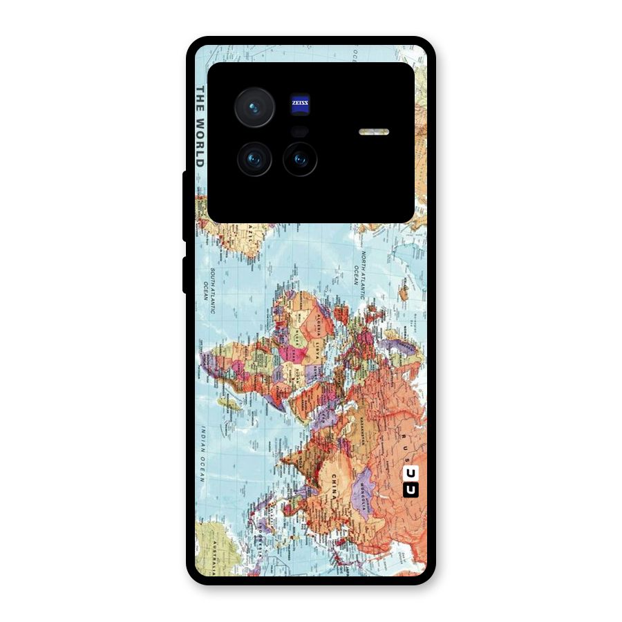 Lets Travel The World Glass Back Case for Vivo X80
