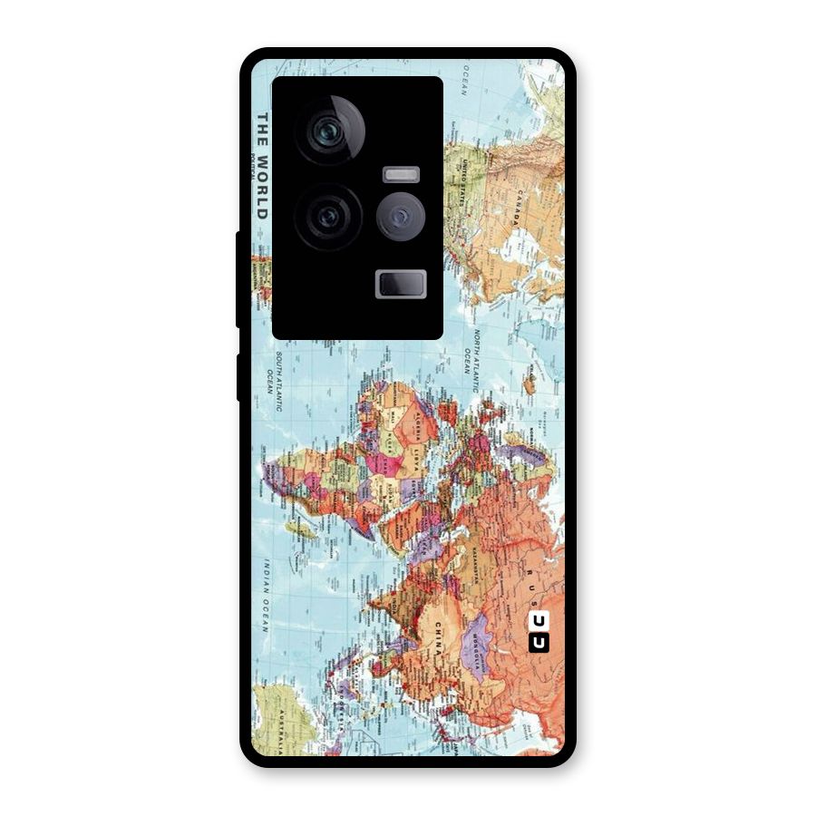 Lets Travel The World Glass Back Case for Vivo iQOO 11 5G