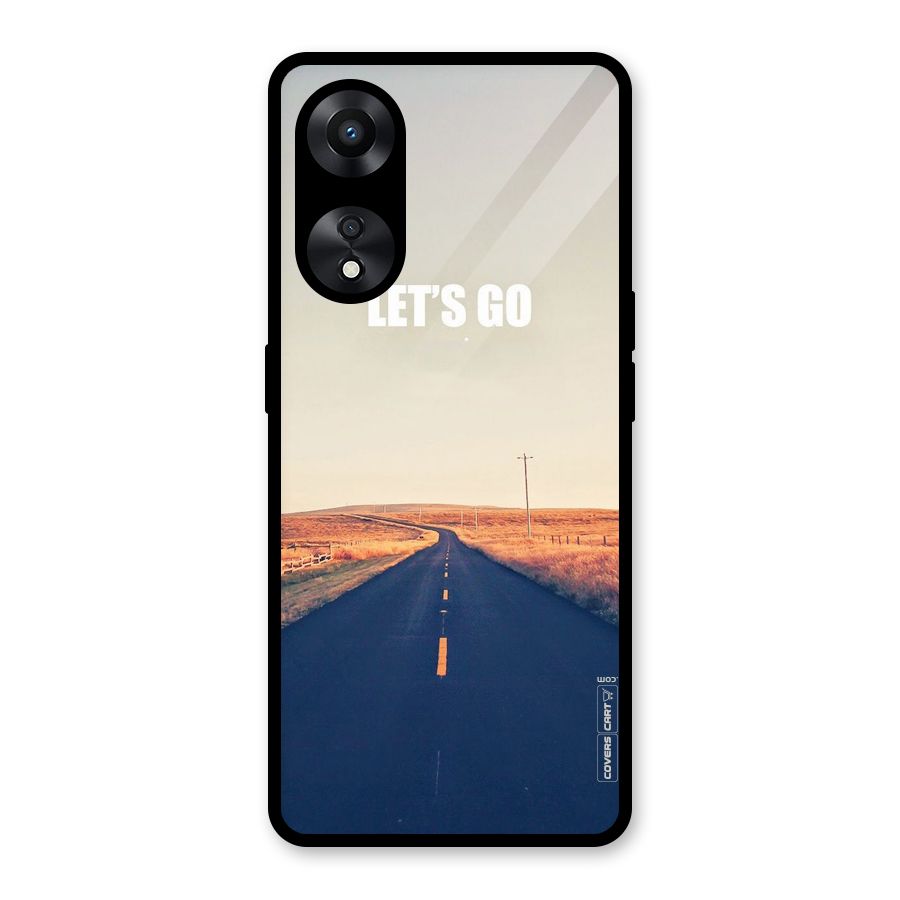 Lets Wander Glass Back Case for Oppo A78