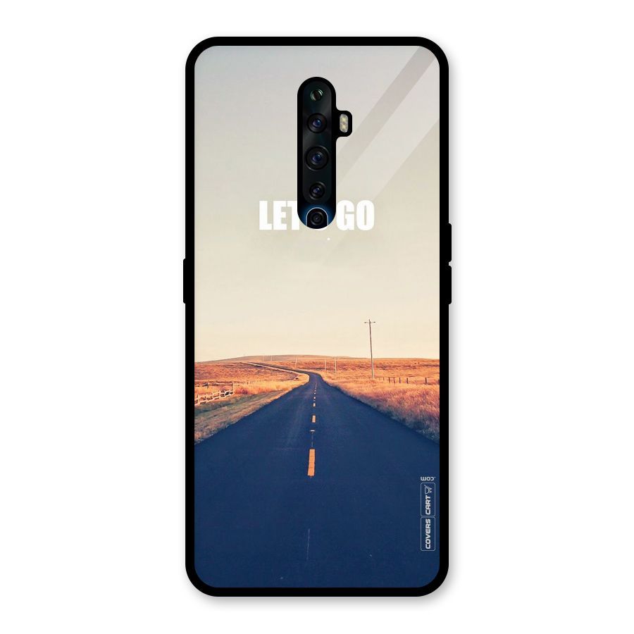 Lets Wander Glass Back Case for Oppo Reno2 F