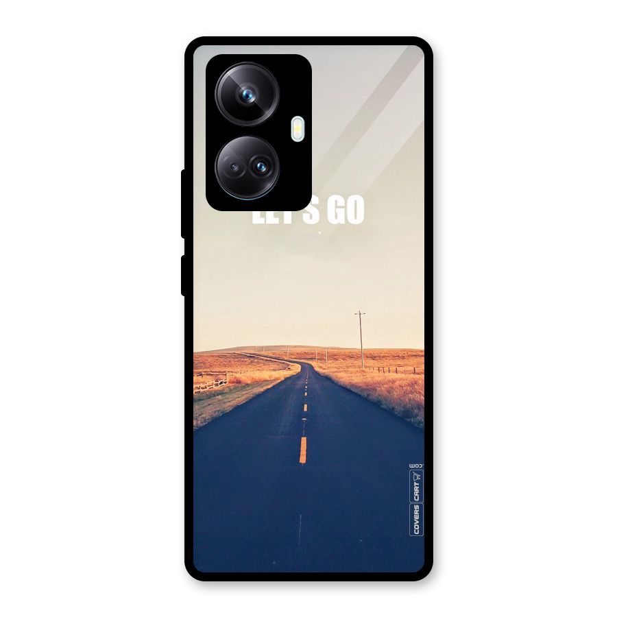 Lets Wander Glass Back Case for Realme 10 Pro Plus