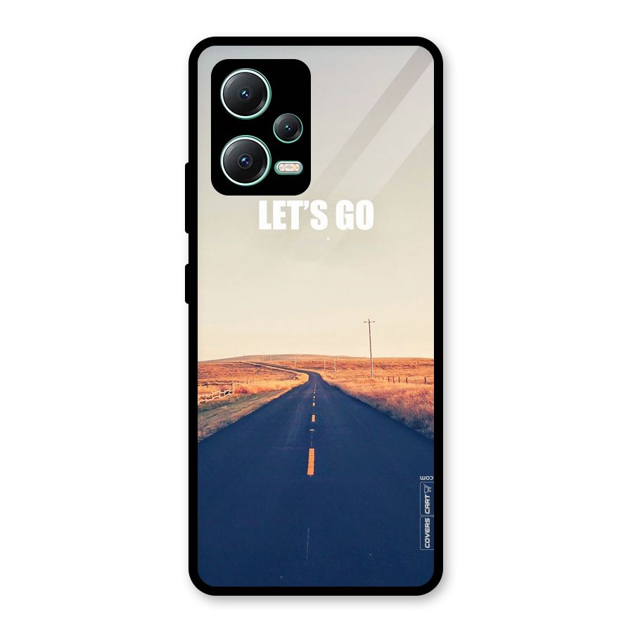 Lets Wander Glass Back Case for Redmi Note 12 5G