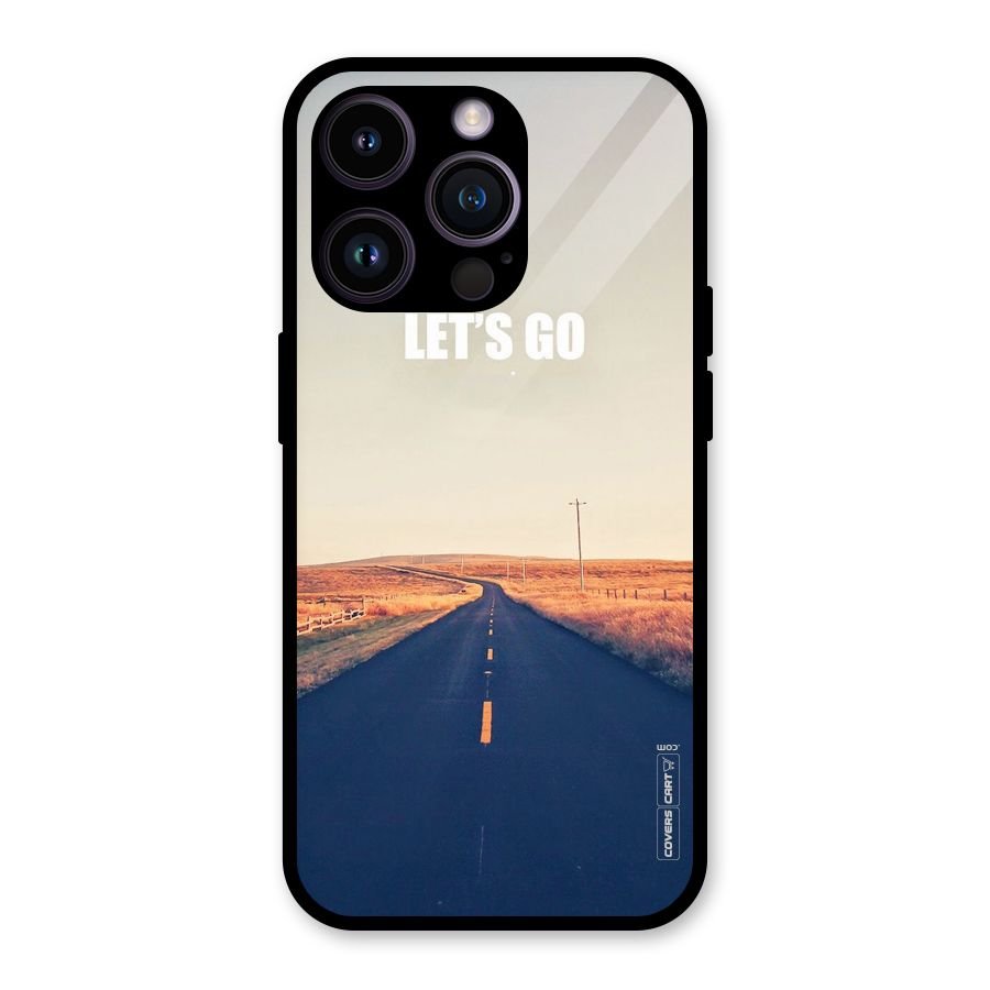Lets Wander Glass Back Case for iPhone 14 Pro