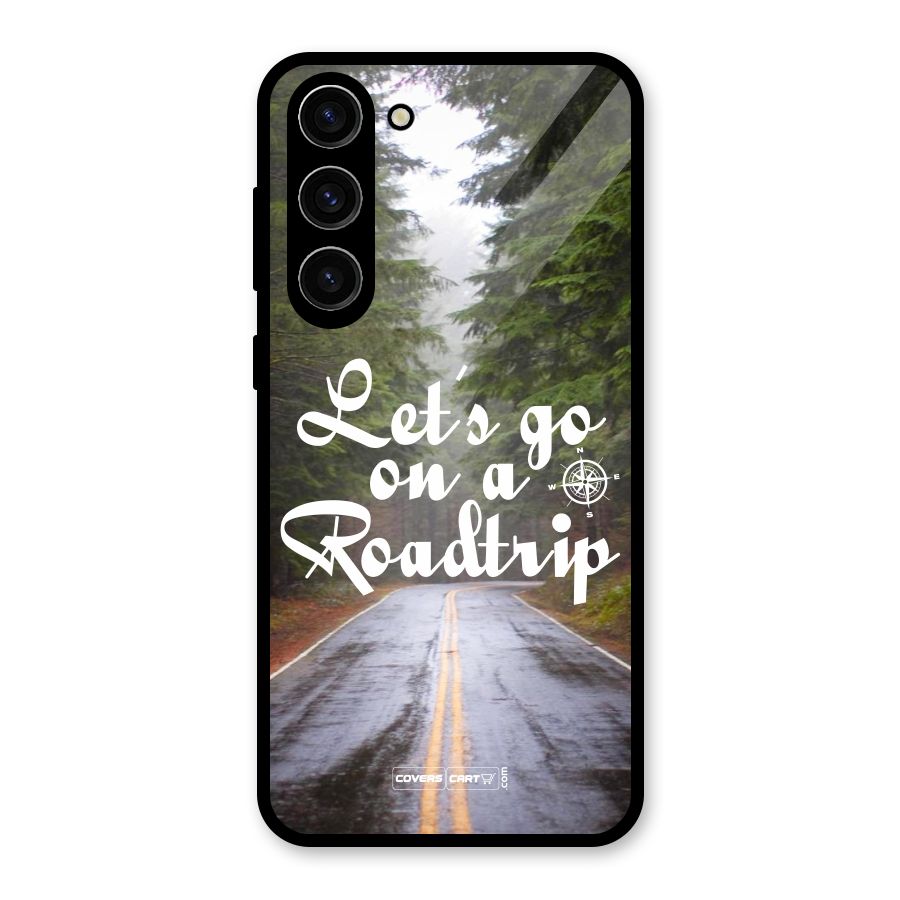 Lets go on a Roadtrip Glass Back Case for Galaxy S23 Plus