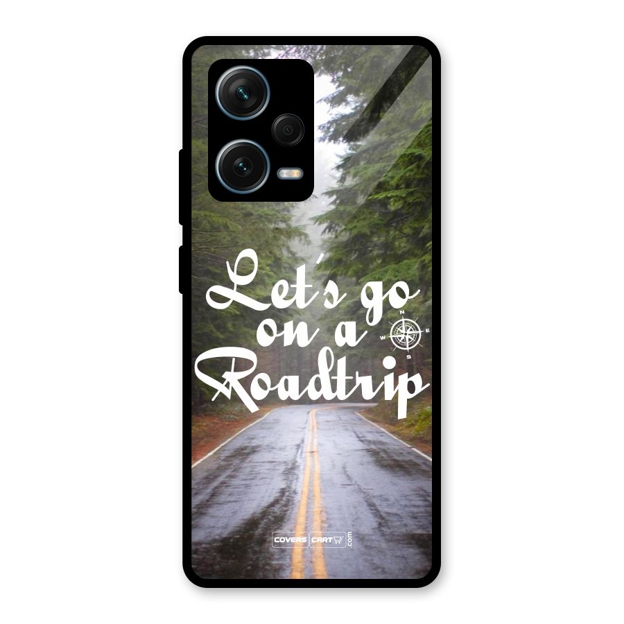 Lets go on a Roadtrip Glass Back Case for Redmi Note 12 Pro Plus 5G