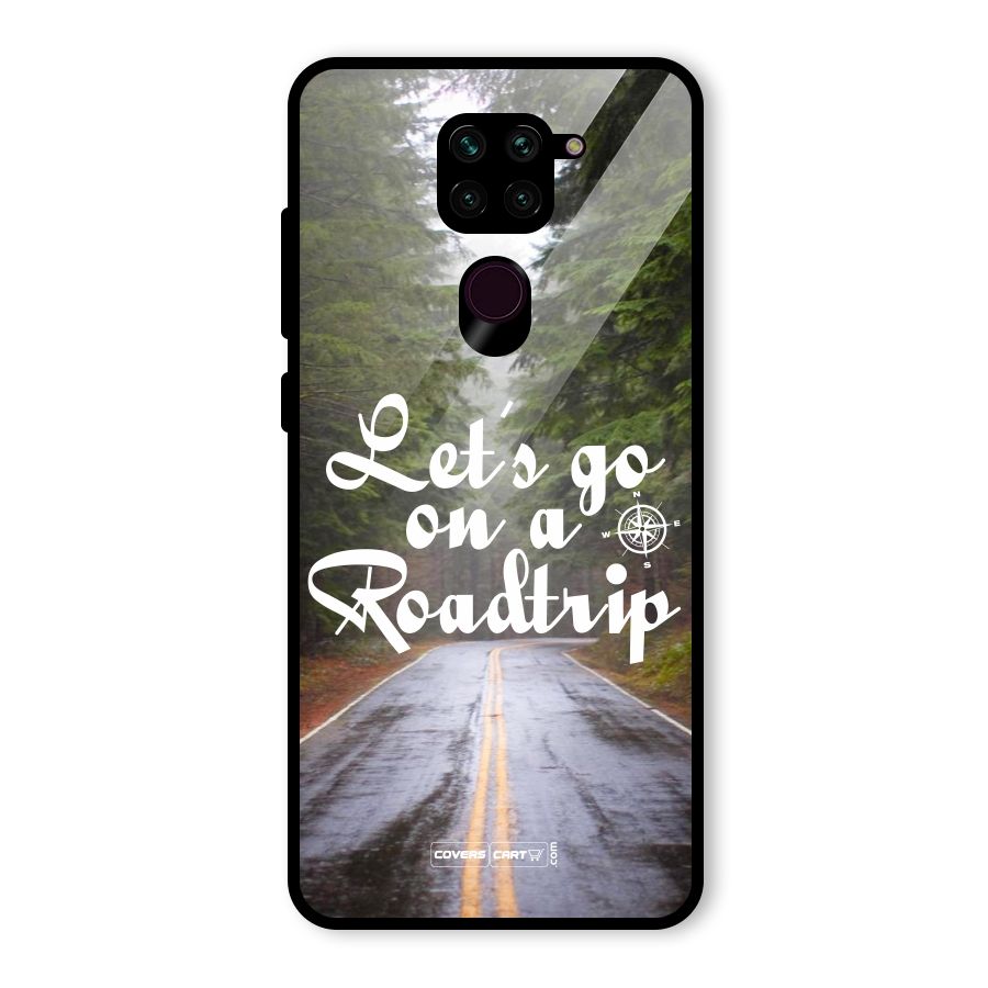 Lets go on a Roadtrip Glass Back Case for Redmi Note 9