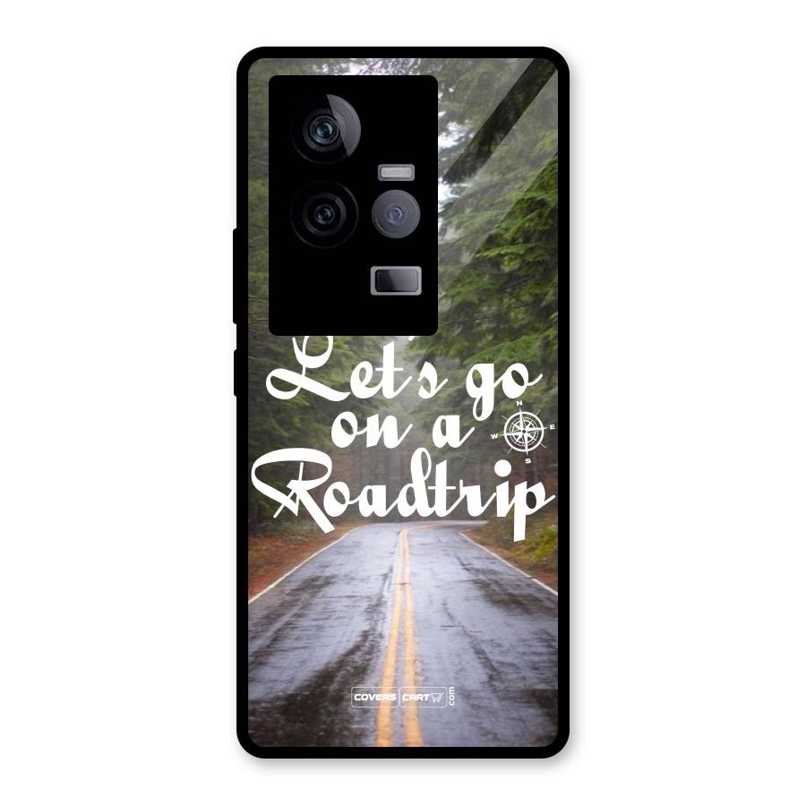 Lets go on a Roadtrip Glass Back Case for Vivo iQOO 11 5G