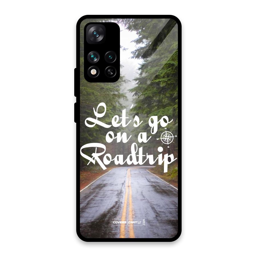 Lets go on a Roadtrip Glass Back Case for Xiaomi 11i HyperCharge 5G