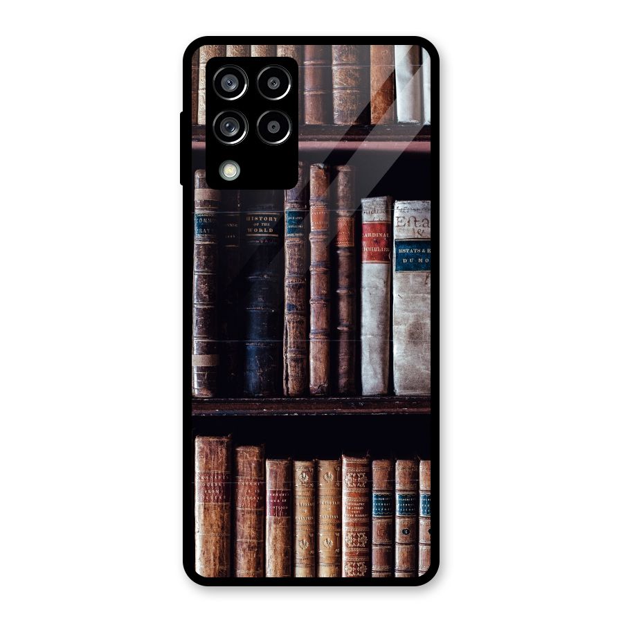 Library Love Glass Back Case for Galaxy M53 5G