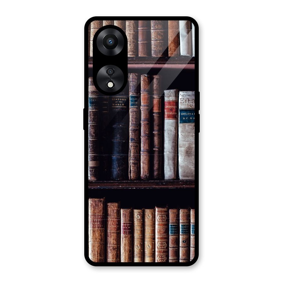 Library Love Glass Back Case for Oppo A78
