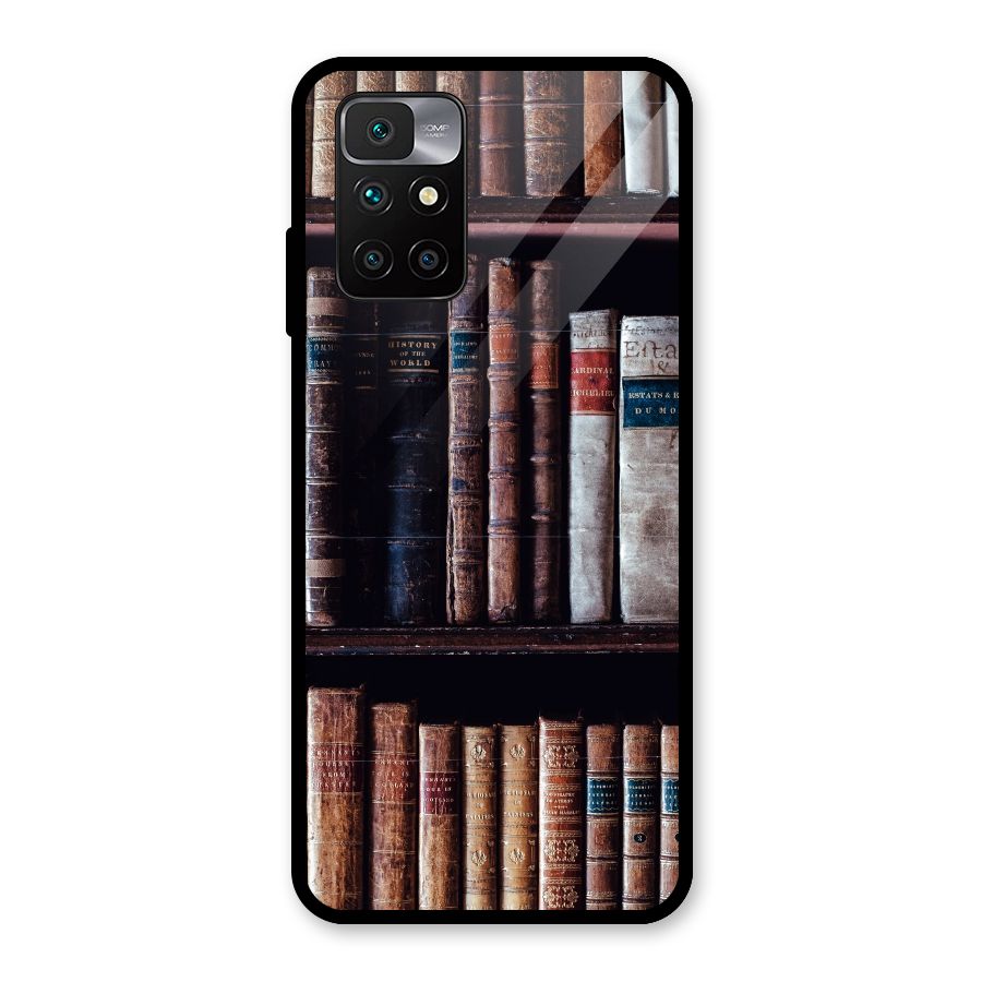 Library Love Glass Back Case for Redmi 10 Prime