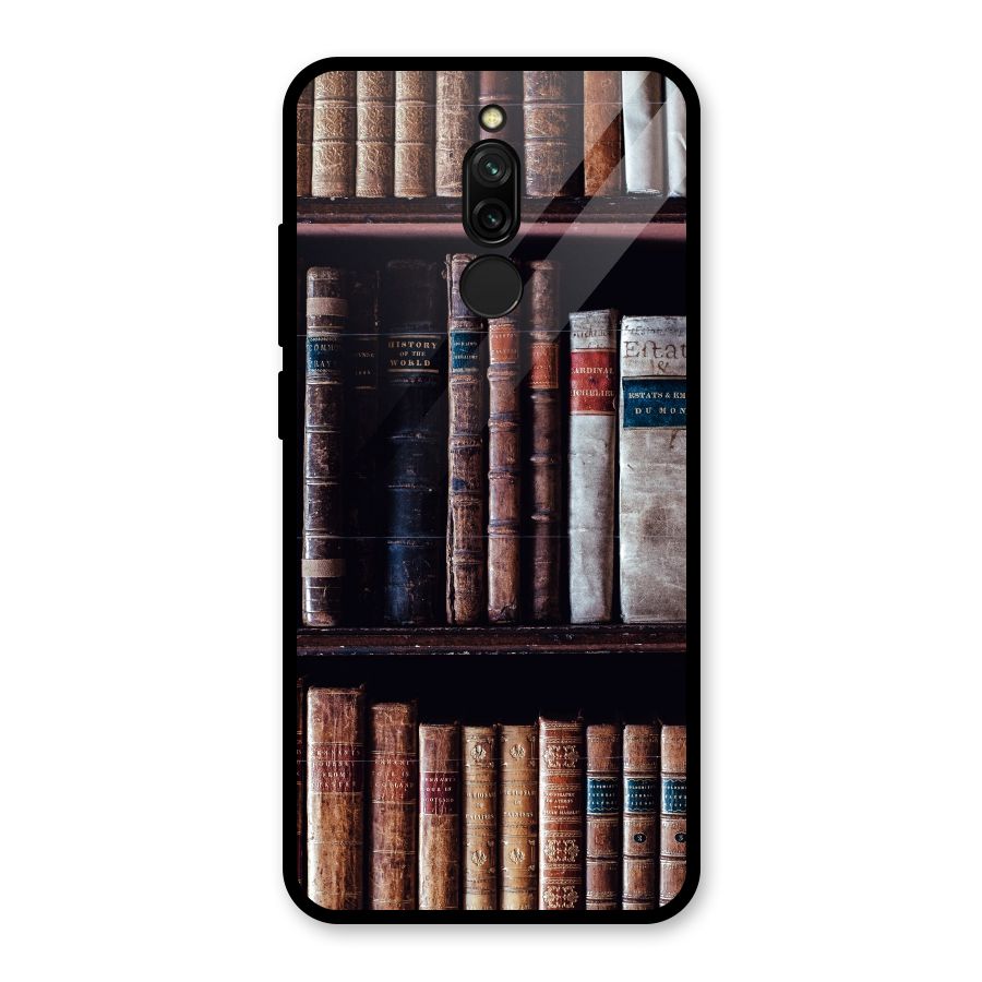 Library Love Glass Back Case for Redmi 8