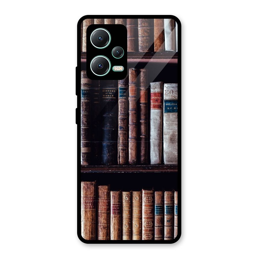 Library Love Glass Back Case for Redmi Note 12 5G