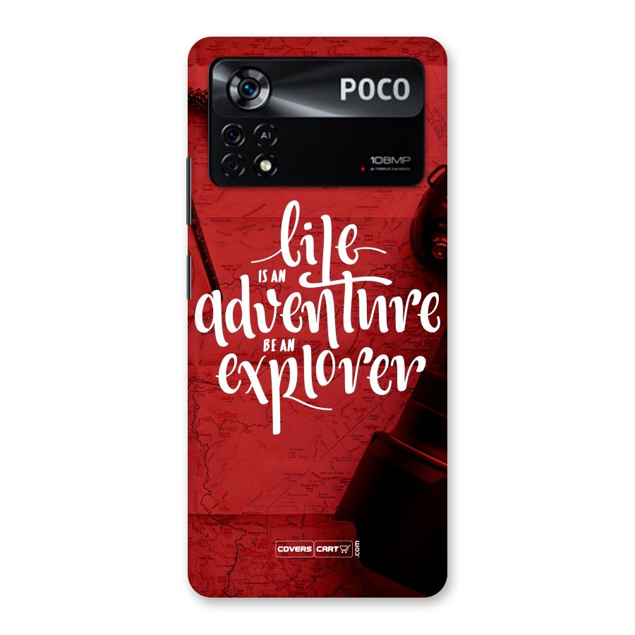 Life Adventure Explorer Back Case for Poco X4 Pro 5G