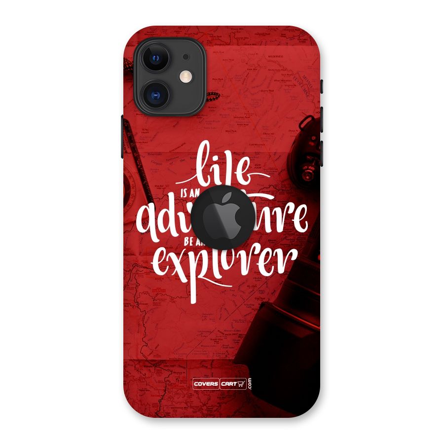 Life Adventure Explorer Back Case for iPhone 11 Logo Cut