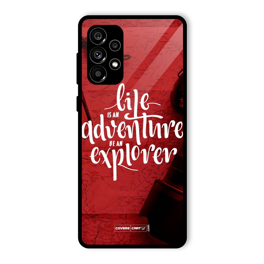 Life Adventure Explorer Glass Back Case for Galaxy A73 5G