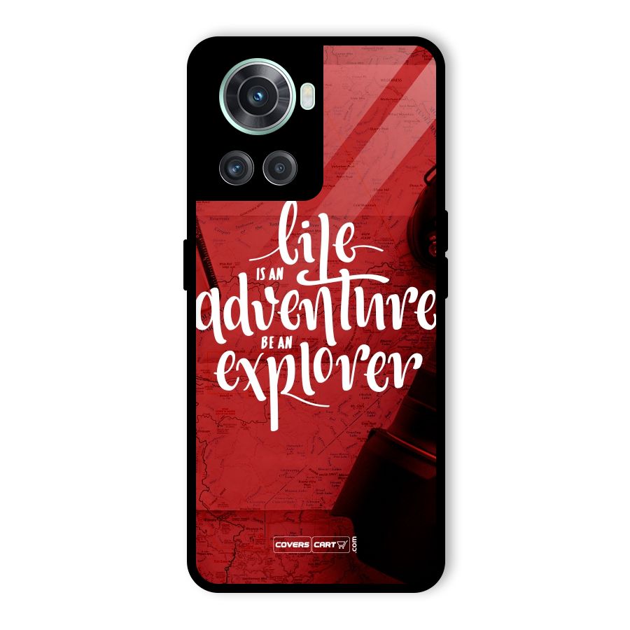 Life Adventure Explorer Glass Back Case for OnePlus 10R