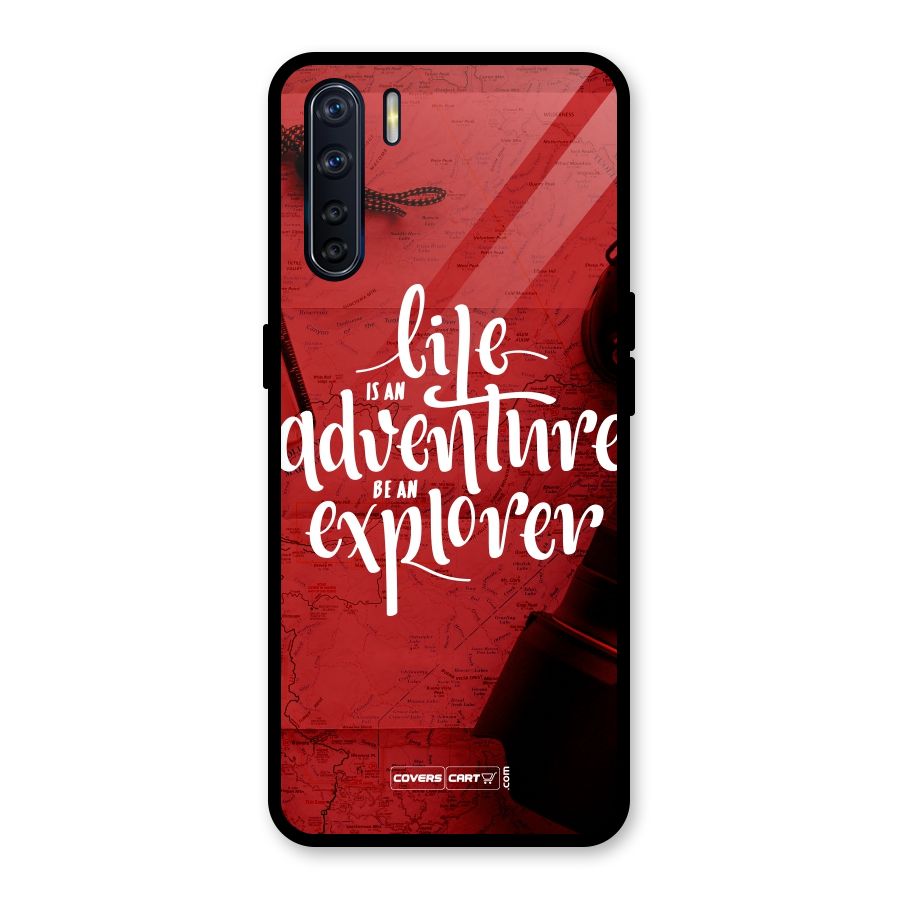 Life Adventure Explorer Glass Back Case for Oppo F15