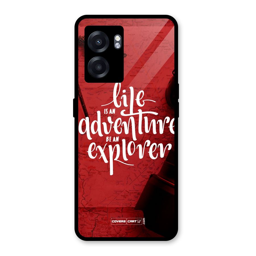 Life Adventure Explorer Glass Back Case for Oppo K10 (5G)