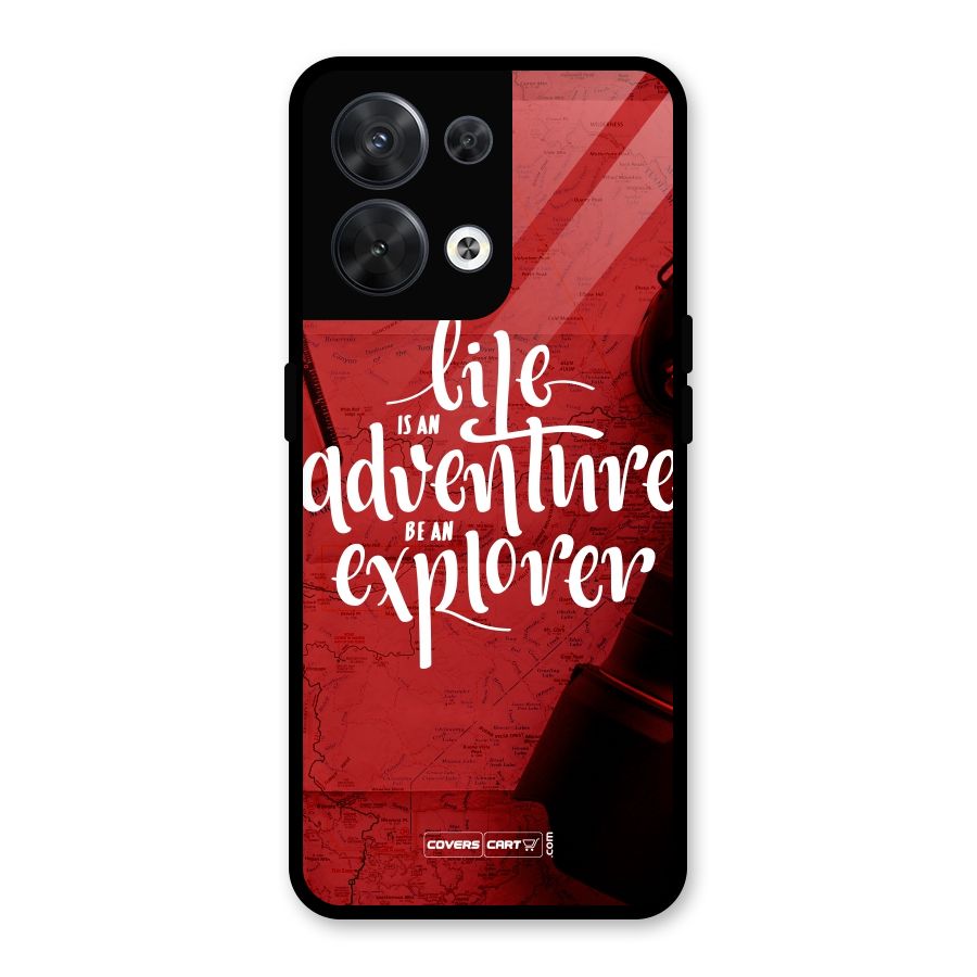 Life Adventure Explorer Glass Back Case for Oppo Reno8 5G