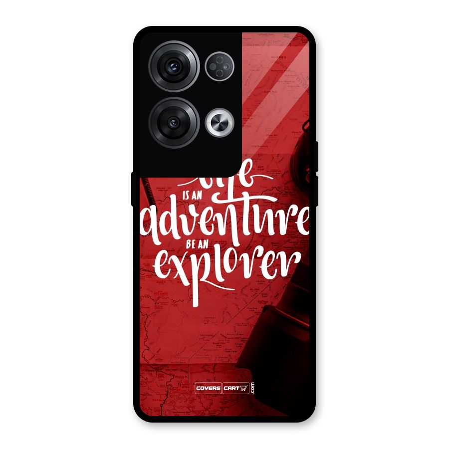 Life Adventure Explorer Glass Back Case for Oppo Reno8 Pro 5G