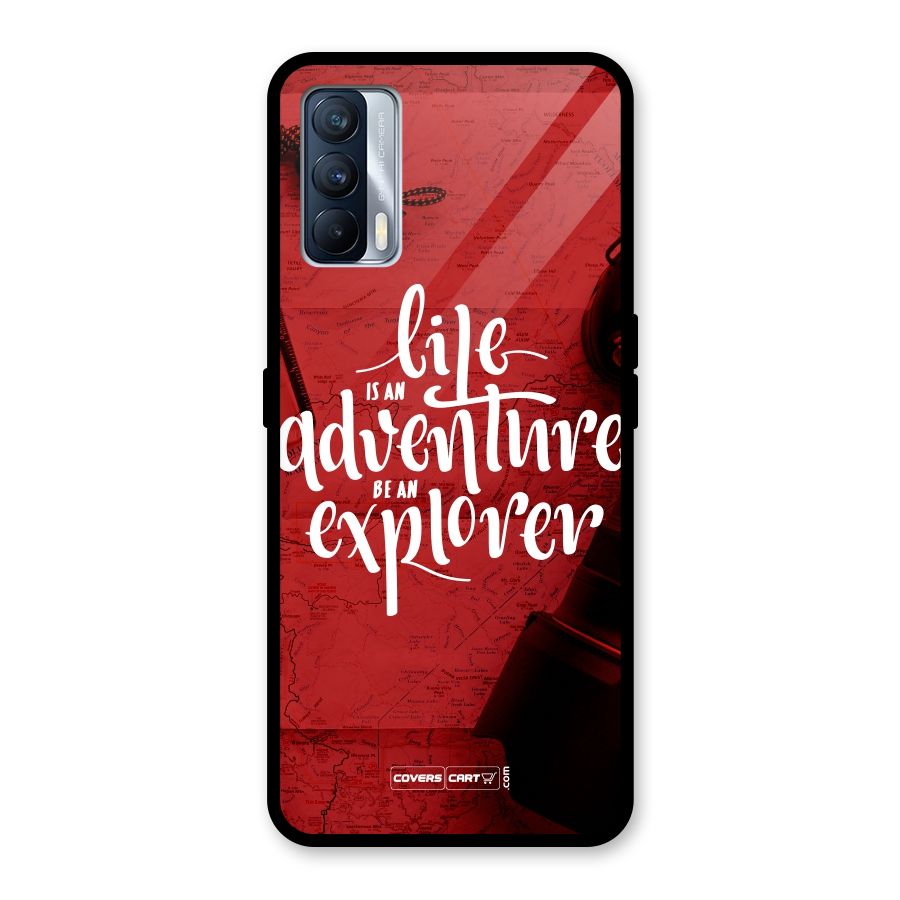 Life Adventure Explorer Glass Back Case for Realme X7