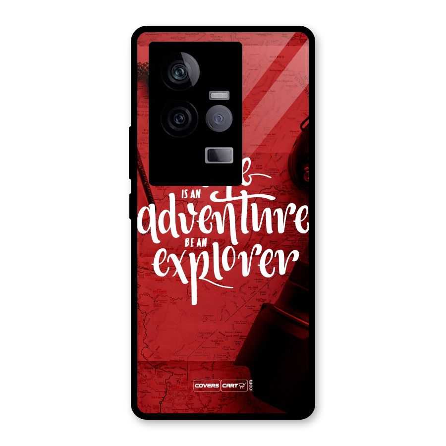 Life Adventure Explorer Glass Back Case for Vivo iQOO 11 5G