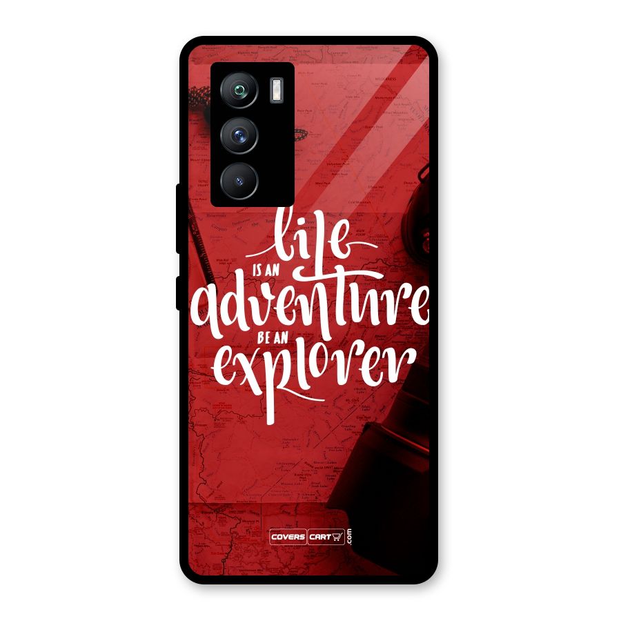 Life Adventure Explorer Glass Back Case for Vivo iQOO 9 SE