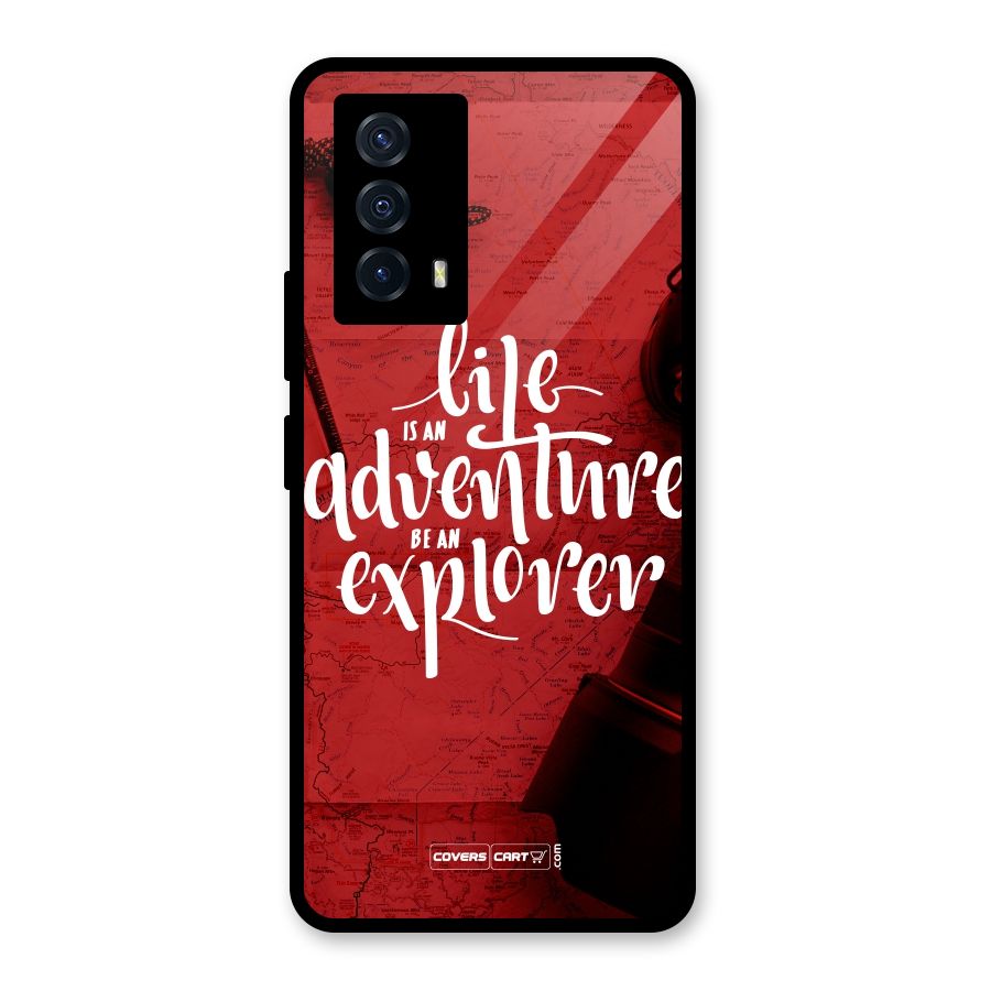 Life Adventure Explorer Glass Back Case for Vivo iQOO Z5