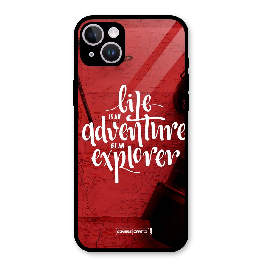 Life Adventure Explorer Glass Back Case for iPhone 14 Plus