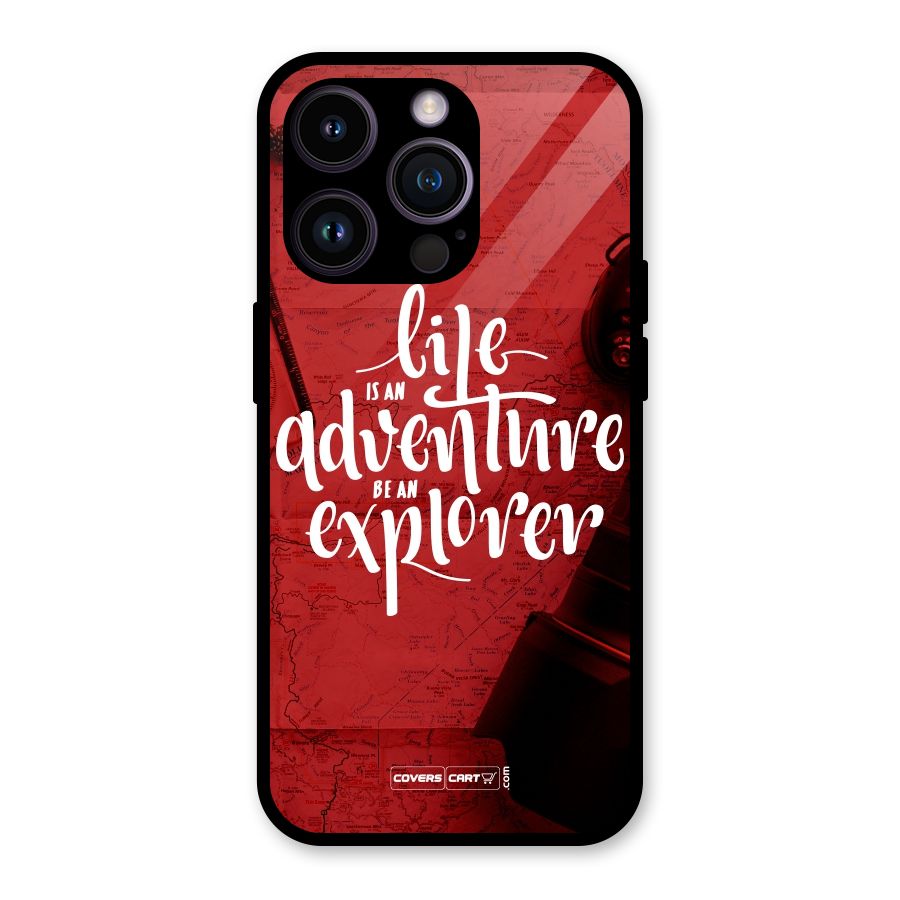 Life Adventure Explorer Glass Back Case for iPhone 14 Pro