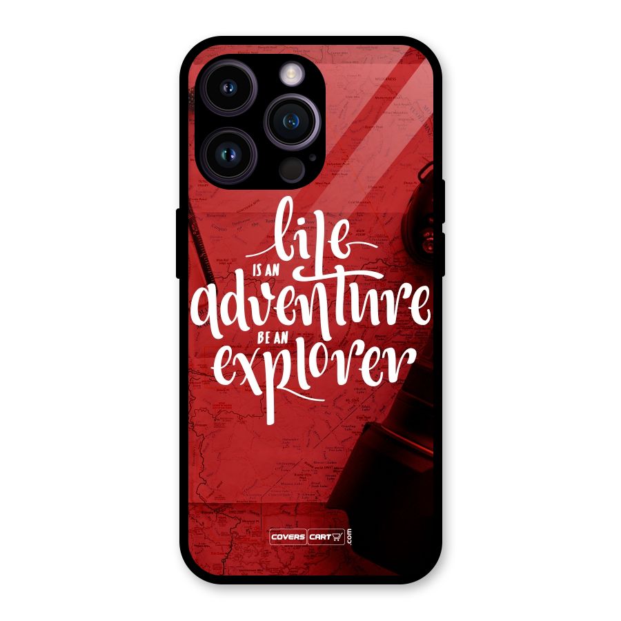 Life Adventure Explorer Glass Back Case for iPhone 14 Pro Max
