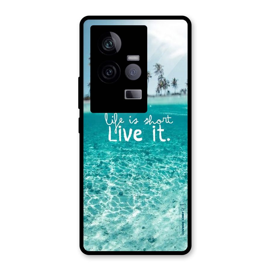 Life Is Short Glass Back Case for Vivo iQOO 11 5G