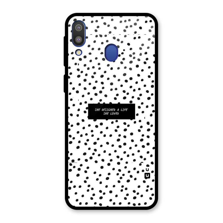 Life Loved Glass Back Case for Galaxy M20