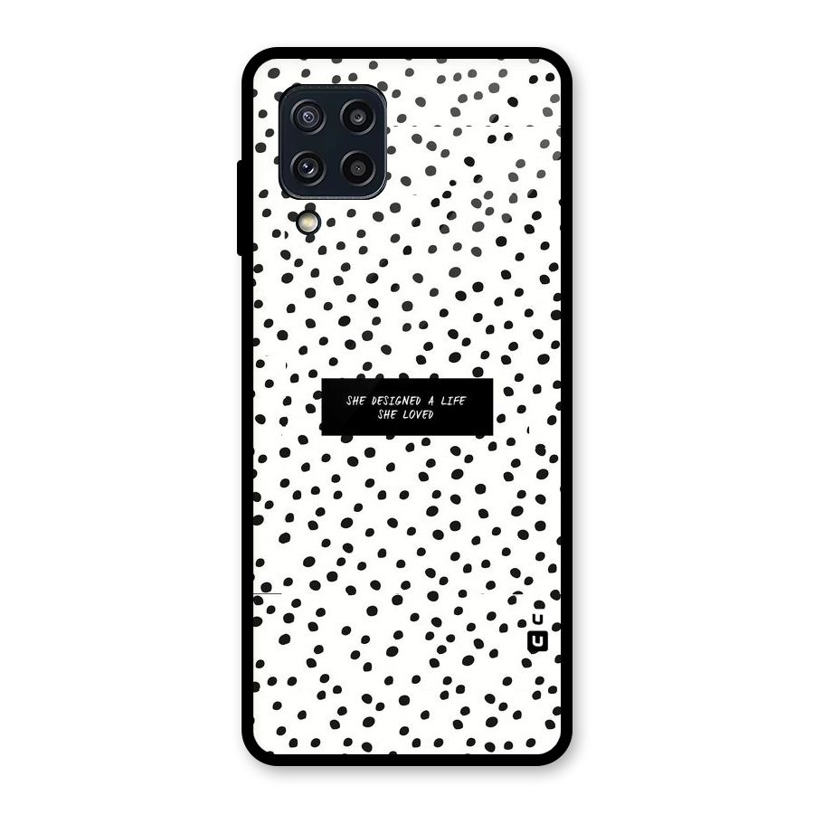 Life Loved Glass Back Case for Galaxy M32