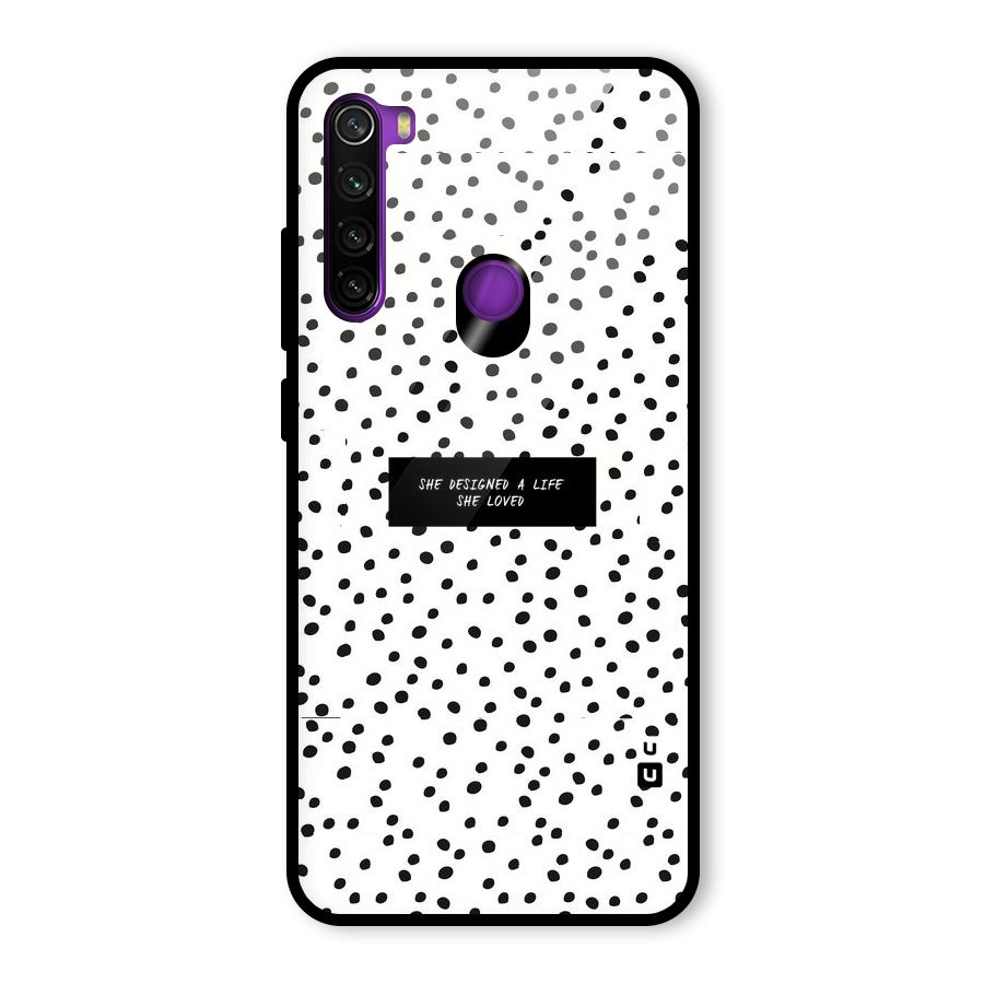 Life Loved Glass Back Case for Redmi Note 8